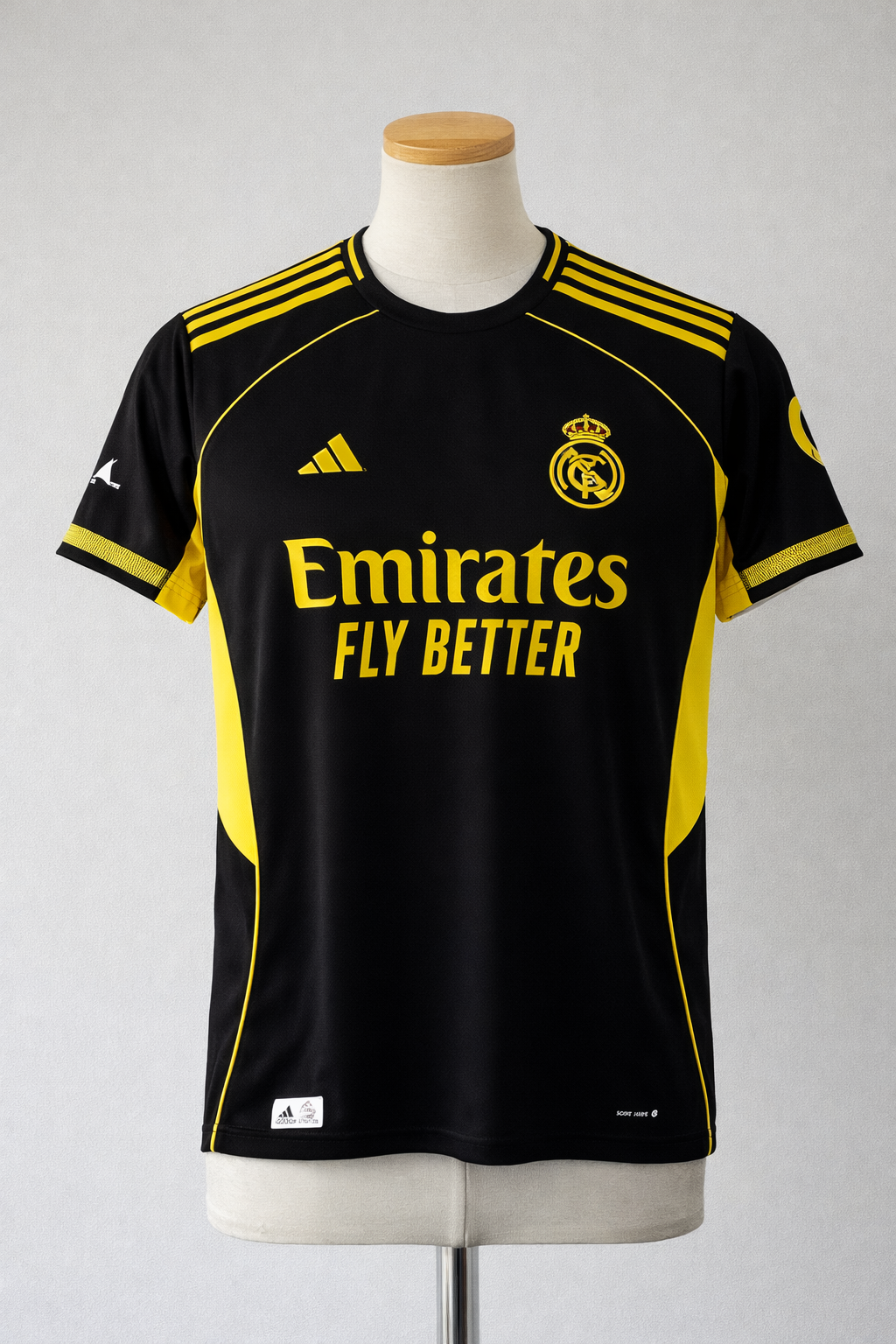 Black & Yellow Football Jersey – Premium Sports T-Shirt